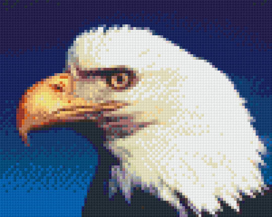 Bald Eagle Four [4] Baseplate PixelHobby Mini-mosaic Art Kit